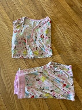 Little Sleepies Pink Disney Princess Pajama Set